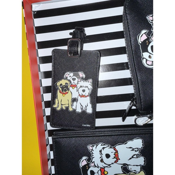 Marc Tetro 4-piece Travel Accessory Set Featuring A Dog Print Design. New In Box - Picture 6 of 12